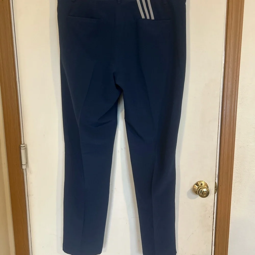 Adidas Golf Pants Blue Performance Lightweight 36X32